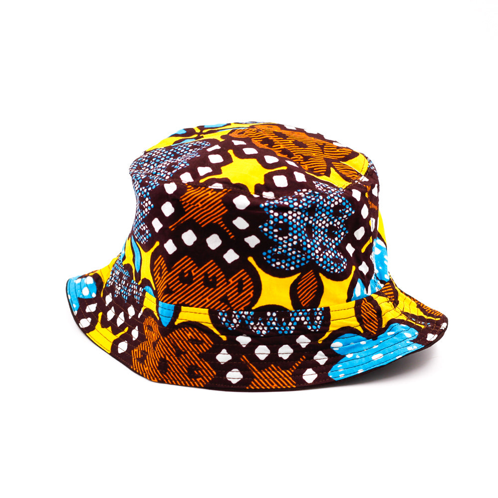 アフリカンプリントのバッケットハット 帽子 COLORFUL HAT