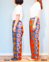 Relaxing pants -Battic Wavy Blue-