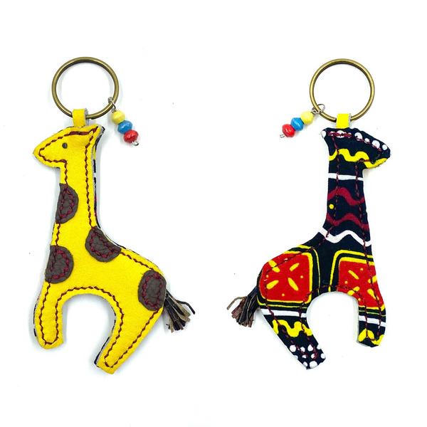 Kirin Keychain -Yellow & Red-