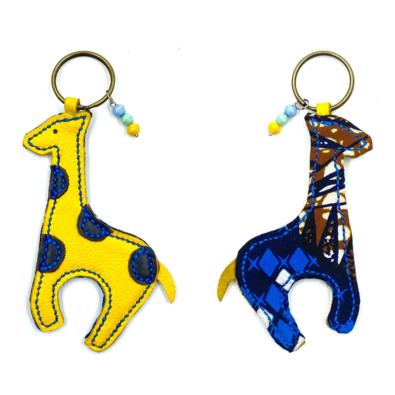 Kirin Keychain -Yellow & Blue-