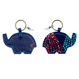 Elephant Keychain -Blue & Blue-