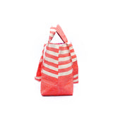 Fabric Booktote -Kiki Stripe Red-
