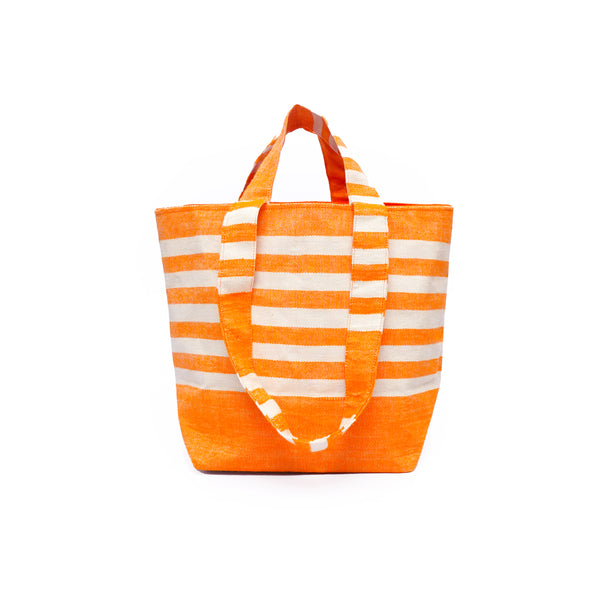 Fabric Booktote -Kiki Stripe Orange-