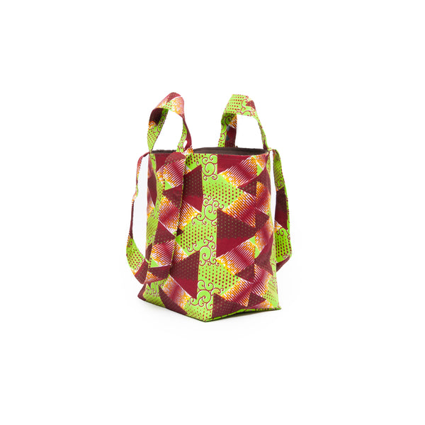 Fabric Booktote -Metallic Green-