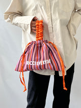 One -handle Kin -chasta satin -orange x purple-