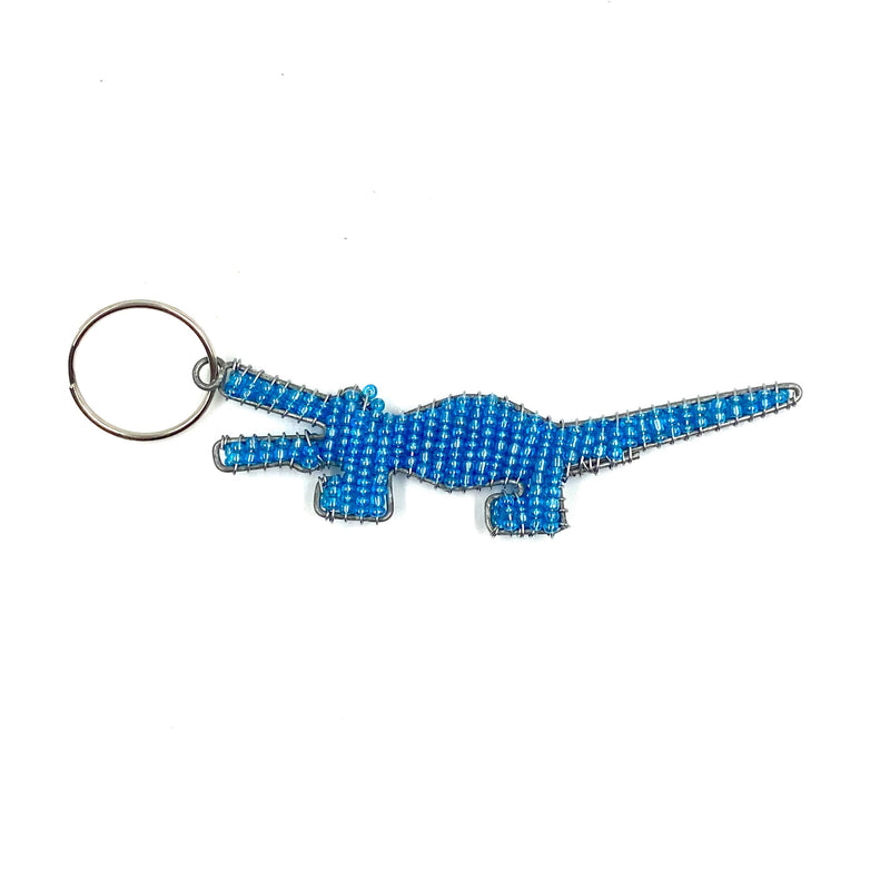 Mini Animal Bead Key Holder -Crocodile-