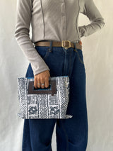 Akello Pochette 38  -White Blue Elegance-