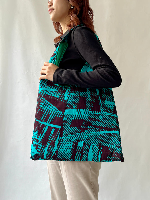 Print Azuma Bag -Resonance Blue-