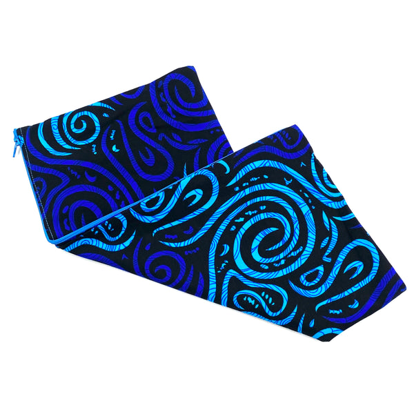 Cushion cover -swirl blue-