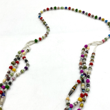 Paper-Beaded・ Christine Necklace -Colorful Candy-