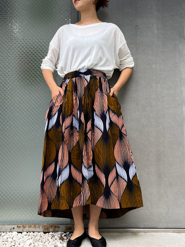 Abu Dhabi Gather Skirt -Almond's tears-