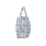 Zakuzaku Tote -White Blue Elegance-