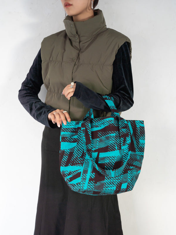 Fabric Book Tote -Resonance Blue-