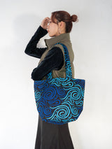 Fabric Booktote -Swar Blue-