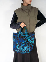 Fabric Booktote -Swar Blue-