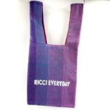 colorful·Kikoy Marché Bag -Purple