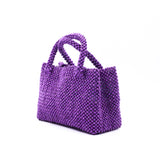 Paper Beads Colorful Bag -Purple-