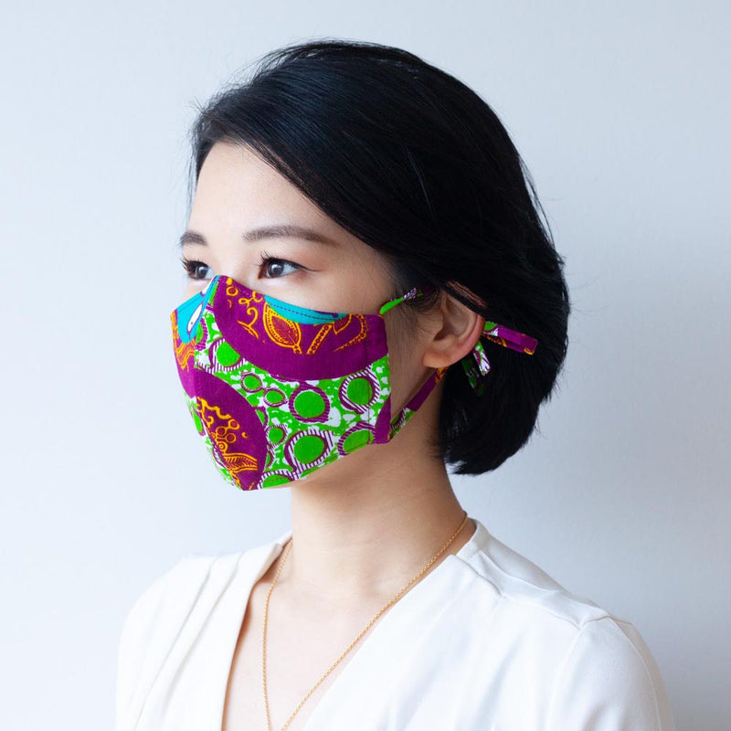 I. Mask -Glasses Ring / Purple & Green-