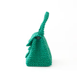 Paper Beads Mini Party Bag -Green-