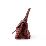 Paper Beads Mini Party Bag -Brown-