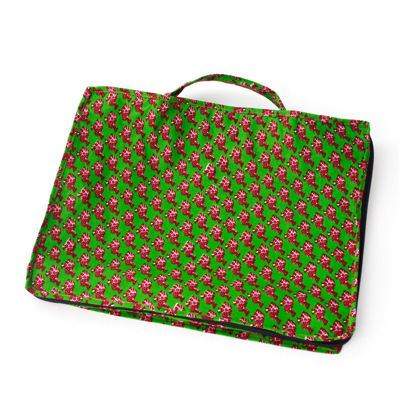 Storage pouch L -Horohoro Red & Green-