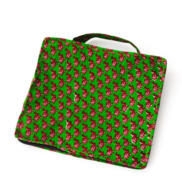 Storage pouch M -Horoholo Red & Green-