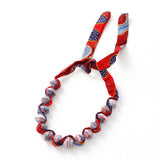 Paper Beads Volume Necklace -Red & Blue-