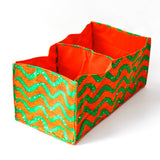 Box Hanging Case -Wave Lime Green & Orange-