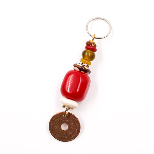 Coin Keychain -Red-