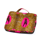 Storage pouch S -Swallow / Brown & Pink-