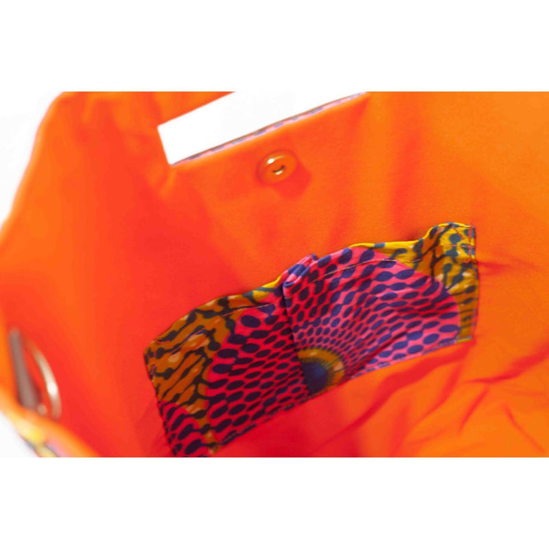 Akello Bag 4WAY -Check orange-