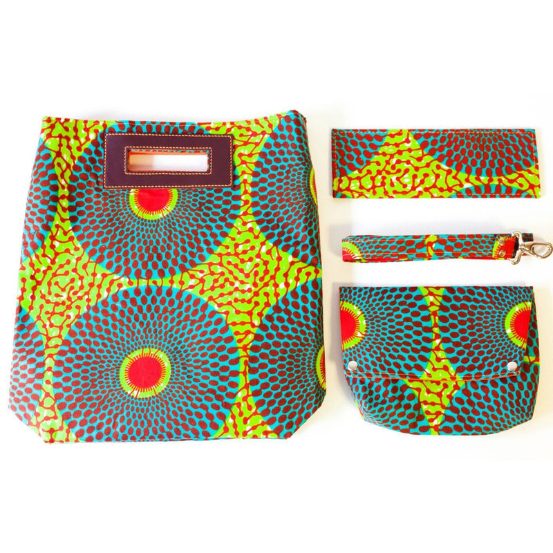 Akello Bag 4WAY -Check orange-